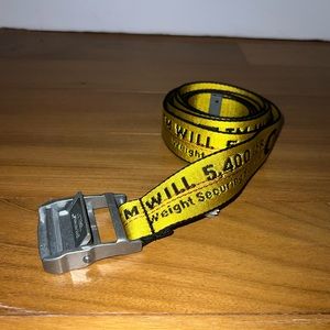 Off-White Yellow Industrial Belt